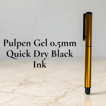 Kaco Pena Pulpen Gel 0.5mm TUBE Roller Quick Dry Black Ink 1 PCS - K80