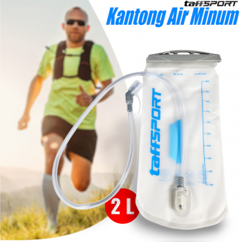 TaffSPORT Kantong Air Minum Water Bladder Food Grade Bite Valve 2L - TFWB-20