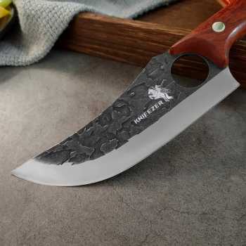 Gambar produk KNIFEZER Pisau Daging Stainless Steel 5Cr15 Forged Butcher Knife - G265