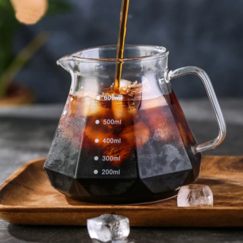 Gambar produk Leeseph Teko Kopi Coffee Server V60 Drip Pour Over Borosilicate Glass - LS048