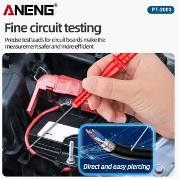 Gambar produk ANENG Konektor Jarum Multimeter Probe Test Lead Extension 3mm 2 PCS - PT2003