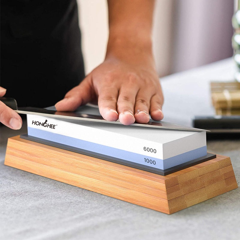 Gambar produk Honghee Batu Asah Pisau Whetstone Knife Sharpener 2 Side 1000/6000 - H1060