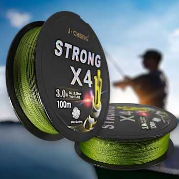 J-Cheng Senar Tali Pancing 4 Braided PE Fishing Line 100M - JC4180