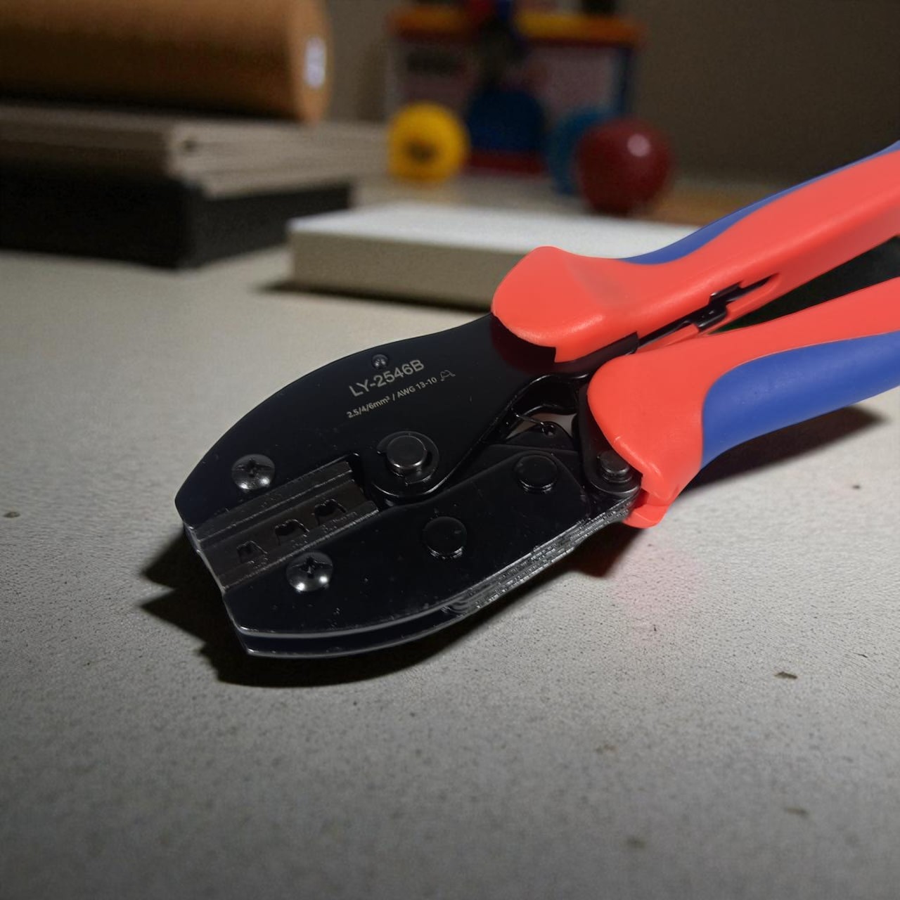 Gambar produk Clamplus Tang Crimping Wire Cable Terminal Pliers 13-10 AWG 2.5-6mm2 - LY-2546B