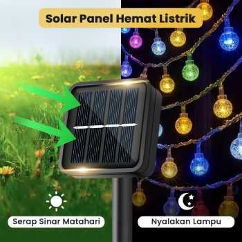 Gambar produk MUFAVA Lampu Hias String Lights Solar Panel 50 LED 7M - S32