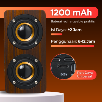 Gambar produk ANSUOFU Desktop Bluetooth Speaker Stereo Subwoofer - K5