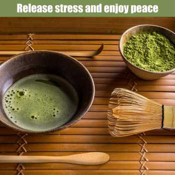Gambar produk Baiben Li Chasen Bamboo Whisk Matcha 78 Thread Pengaduk Teh 4in1 - B41