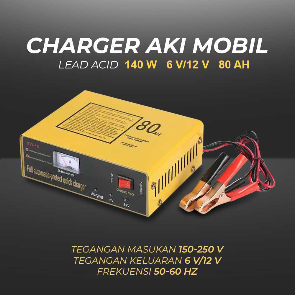 Gambar produk UrbanRoad Charger Aki Mobil Motor Intelligent Battery Charger 6V/12V - MF1