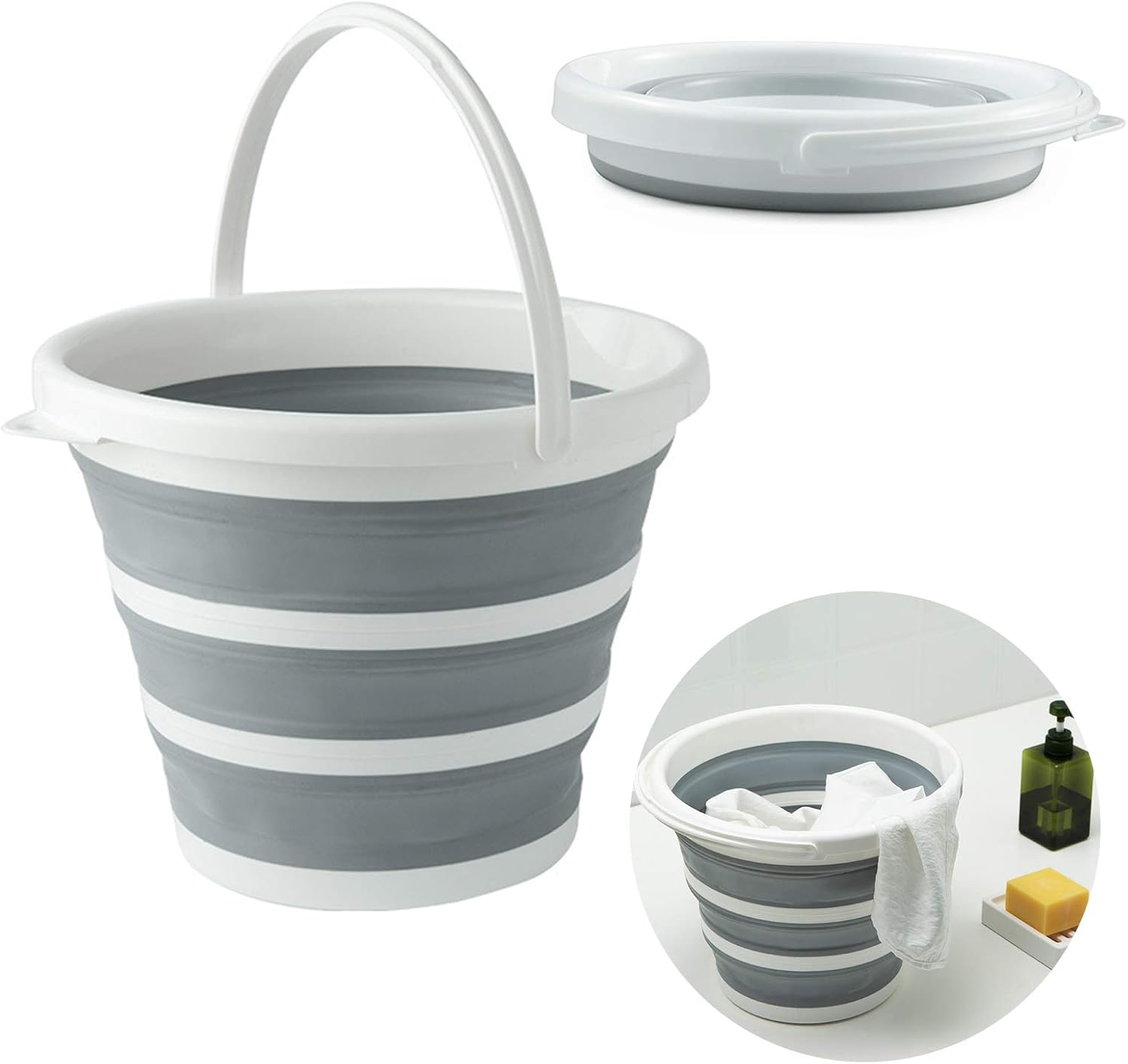 Gambar produk AsyPets Ember Lipat Water Bucket Foldable Collapsible 10L - ST360