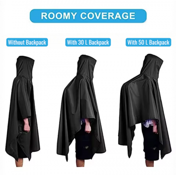 Gambar produk YOWER Jas Hujan 3in1 Ponco Outdoor Military Raincoat Polyester - Y03