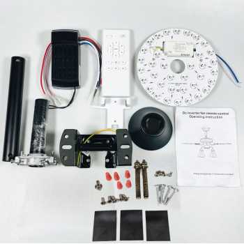 Gambar produk SOVE Kipas Angin Gantung Lampu LED Tri Color with Remote 54 Inch - DY-588