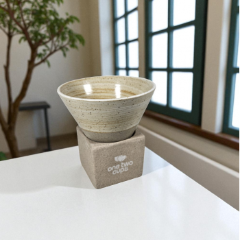 One Two Cups Gelas Keramik Kopi Teh Japanese Cone Shape Cup 100ml - PDQ001