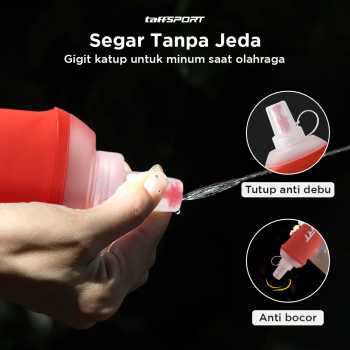 Gambar produk TaffSPORT Botol Minum Soft Flask Foldable Sport Water TPU 250ml - TF-25