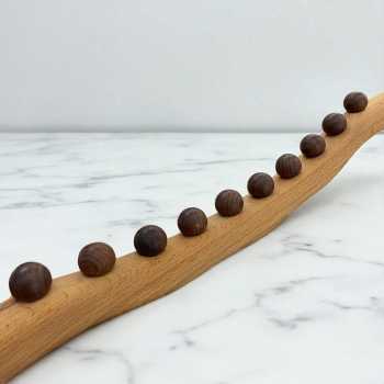 Gambar produk UOEO Alat Pijat Kayu Tongkat Massage Exercise Stick Ten Beads - U-10