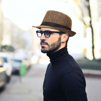 Gambar produk Yingrui Topi Fedora Unisex Laken Hat Jazz Classic Vintage - M-58