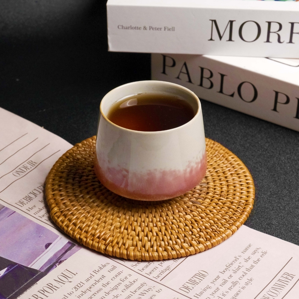 Gambar produk FLAMBE Gelas Keramik Kopi Teh Vintage Japanese Style Ceramic Cup 200ml - FB014