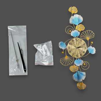 Gambar produk TaffHOME Jam Dinding Besi Elegan Ginkgo Biloba Silent Movement 91.5cm Vertical - 2221C
