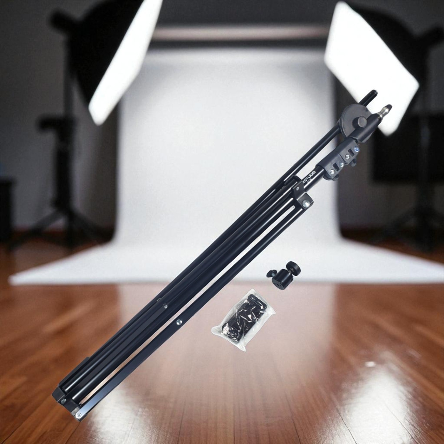 Gambar produk TaffSTUDIO Tripod Adjustable Stable Photo Studio Stand Boom Arm 200cm - ST-36