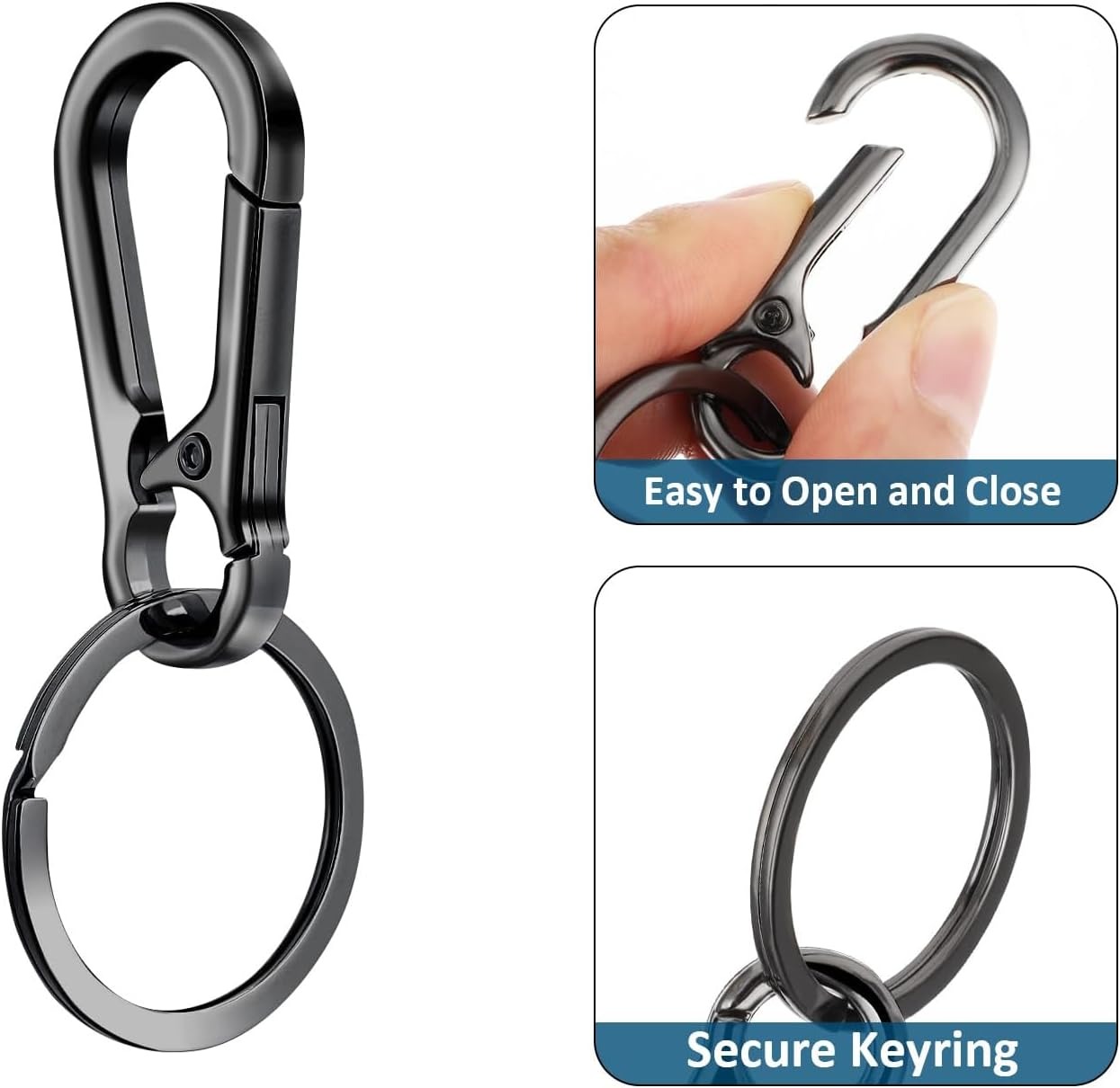 Gambar produk Bombon Gantungan Kunci Multifunctional Carabiner Keychain Zinc Alloy - INU67