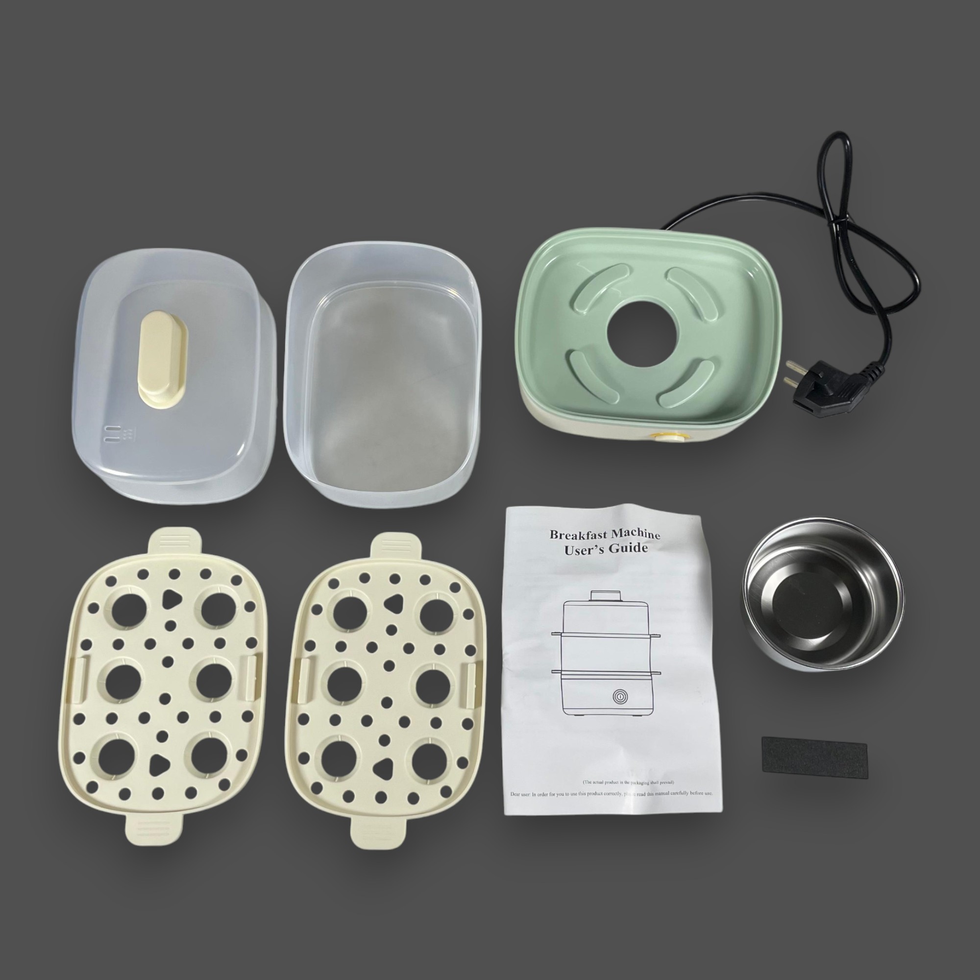 Gambar produk BOARI Rebus Telur Kukus Elektrik Double Layer 12 Slot Egg Steamer 200W - LG-101