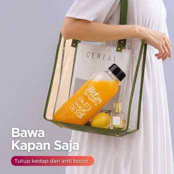 Gambar produk LAMHANDA Botol Minum Plastik Detox Infused Water Bottle BPA Free 1L - QWF236