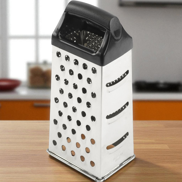Gambar produk Slight Parutan Pengiris Sayur Serbaguna 4 Side Stainless Steel Grater - INU158