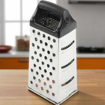 Gambar produk Slight Parutan Pengiris Sayur Serbaguna 4 Side Stainless Steel Grater - INU158