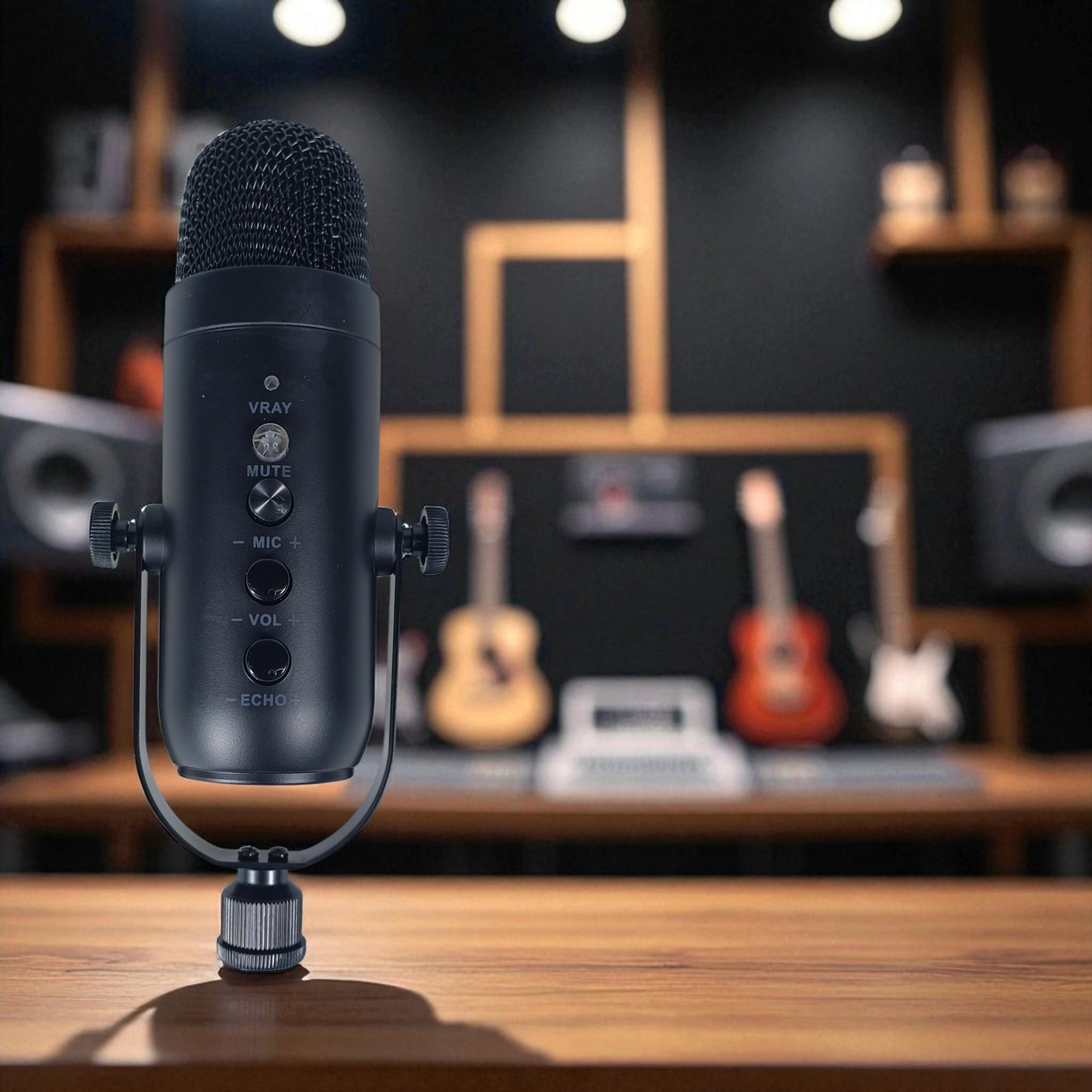 Gambar produk ICREATIVE Mikrofon Kondenser USB Condenser Microphone U Shaped Frame - JD-900