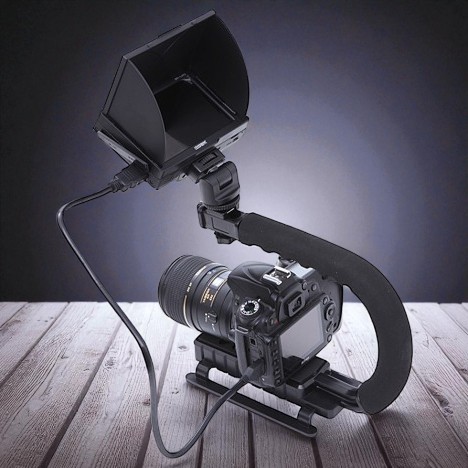Gambar produk Feocon Camera Stabilizer Grip C Shape for DSLR GoPro Xiaomi - XT-375