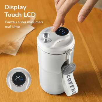 Gambar produk YAMS Botol Minum Termos Tumbler Suhu LCD Display Stainless Steel 420ml - HC-451