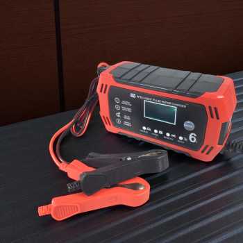 Gambar produk FMB Charger Aki Mobil Motor LCD Intelligent Battery Charger 12V 6A - H-6CS