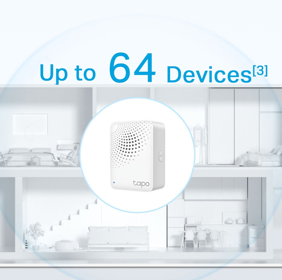 Gambar produk Tp-Link Smart Hub with Chime Smart Control H 100 Sensor - TAPO H100