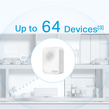 Gambar produk Tp-Link Smart Hub with Chime Smart Control H 100 Sensor - TAPO H100