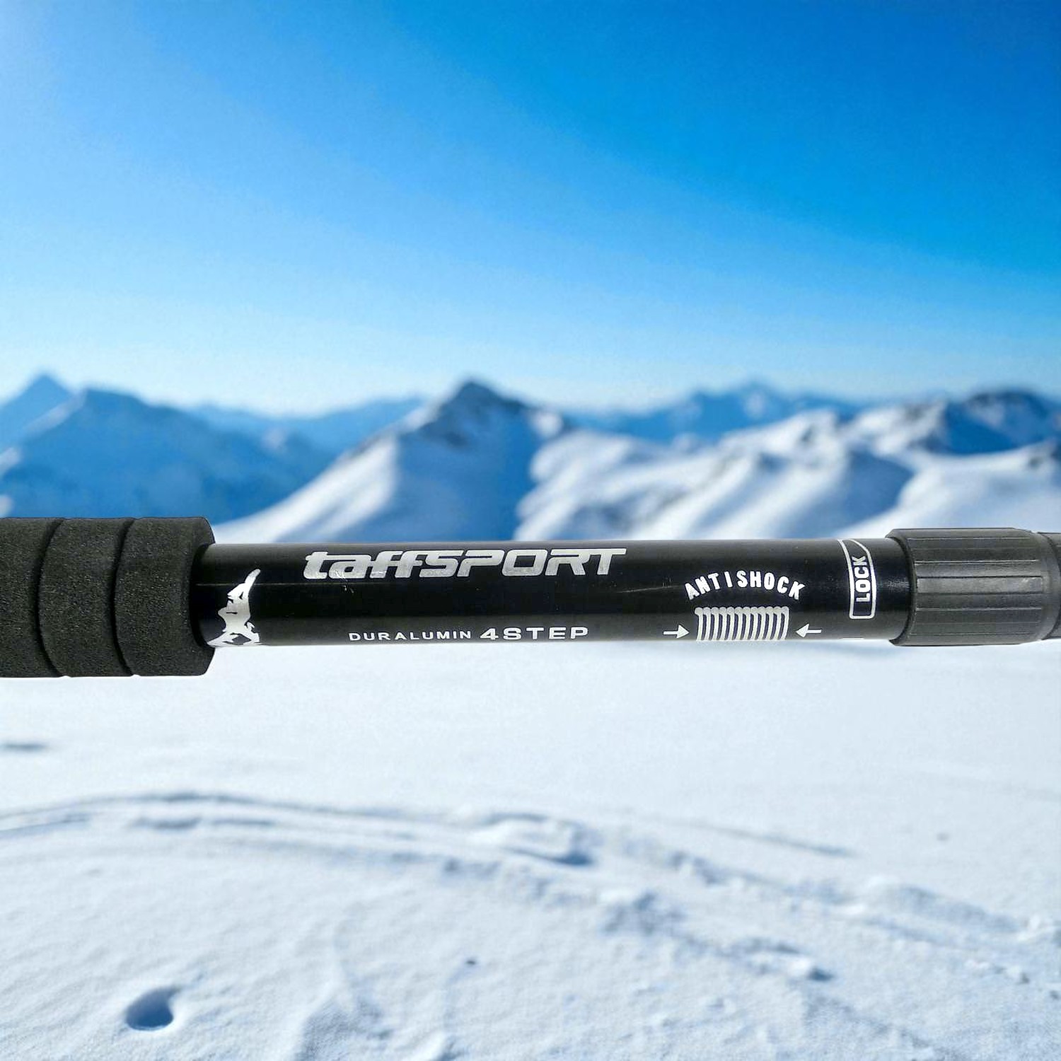 Gambar produk TaffSPORT Tongkat Hiking Telescopic Trekking Pole Aluminium 110cm - E4103