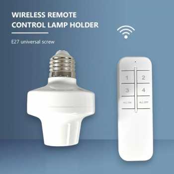 TSLEEN Fitting Lampu Wireless Remote Control E27 Timer Switch Lamp - DT0005