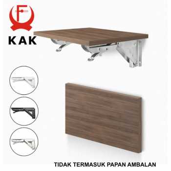 Gambar produk KAK Bracket Engsel Siku Folding Stainless 16 Inch 2 PCS - KAK-6113-B