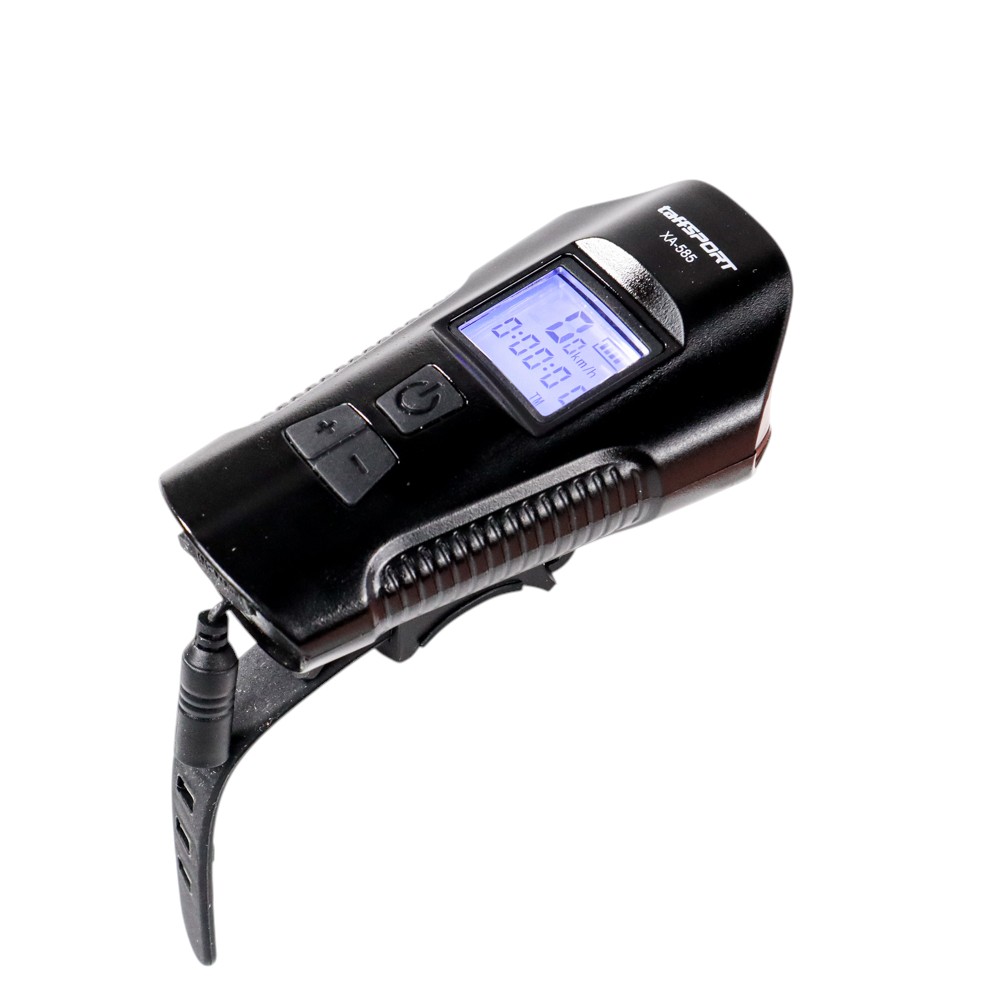 Gambar produk TaffSPORT Lampu Depan Sepeda LED Klakson Speedometer LCD 1500mAh - XA-585