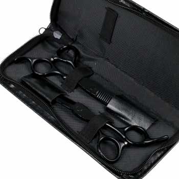 Gambar produk MrTiger Gunting Rambut Lurus Sasak Buffing Stainless Steel 4Cr13 2 PCS 6 Inch - 440C
