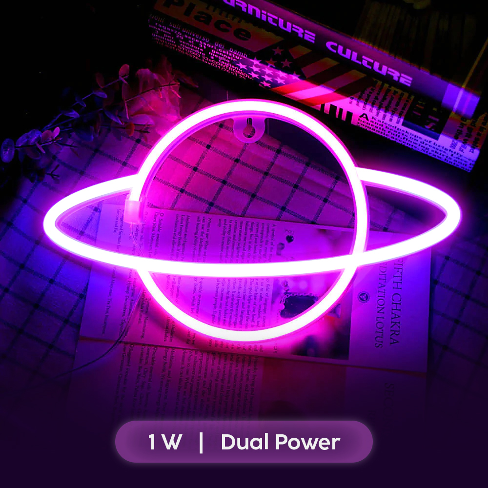 Gambar produk KEY-WIN Lampu Hias LED Neon Flex Battery and USB Power 1W Planet - M04