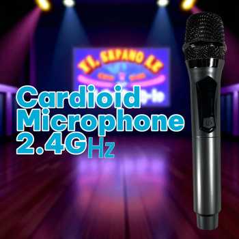 FMA Mikrofon Karaoke Wireless Cardioid Microphone 2.4GHz 600mAh - SU602