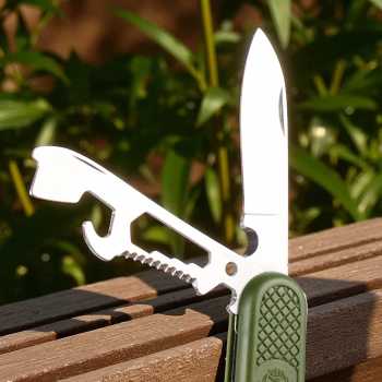 Gambar produk SunnyOutdoor Sendok Garpu Pisau Lipat Multitools Stainless Steel - SV4