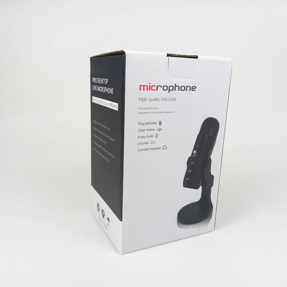 Gambar produk ICREATIVE Mikrofon Kondenser USB Condenser Microphone U Shaped Frame - JD-900