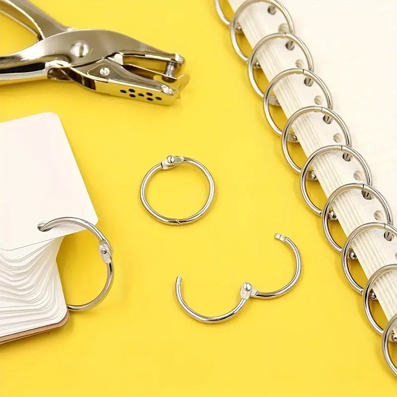Gambar produk OBOS Ring Buka Tutup Buku Binder Menu Gantungan Kunci 50 PCS 30mm - OBS-8