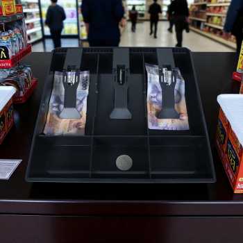 Gambar produk FED Laci Uang Kasir 3 Sekat Plastik Coin Cash Drawer Tray - INU146