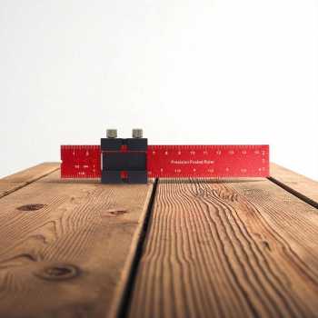 Gambar produk CSN Penggaris Mark Line Gauge T-Type Woodworking Measuring Ruler 160mm - C200