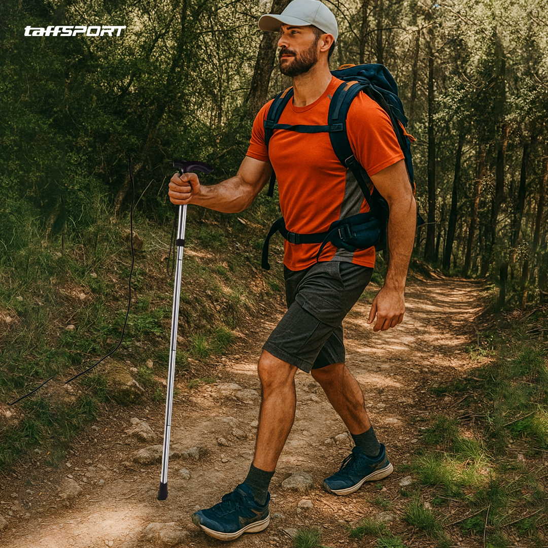 Gambar produk TaffSPORT Tongkat Hiking Lipat Trekking Pole Aluminium Alloy 92.5cm - Z4