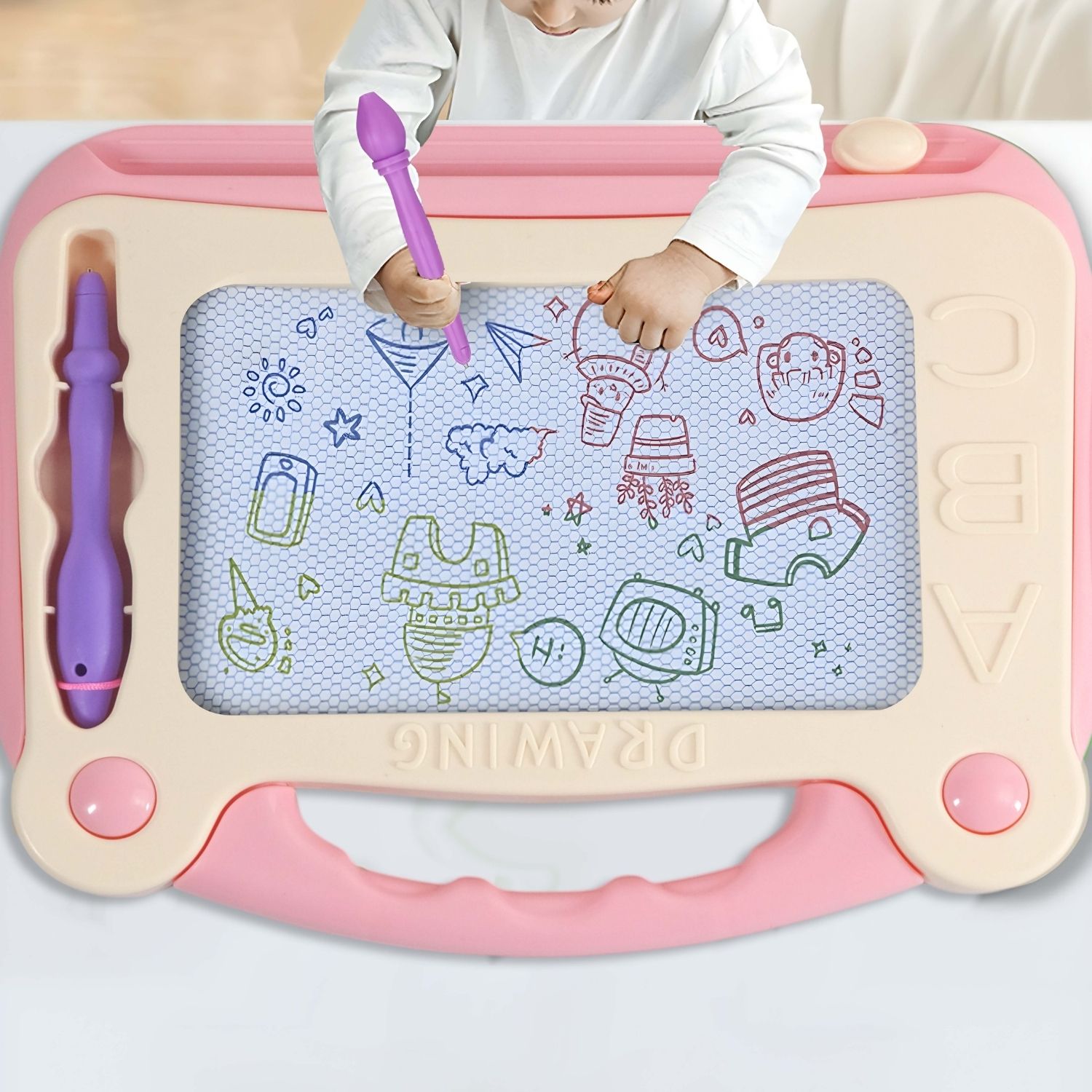 Gambar produk HAMBO Mainan Papan Tulis Anak Magnetic Drawing Board Colorful - HB21