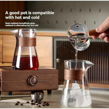 Gambar produk NHAO Teko Kopi Coffee Server V60 Drip Pour Over Borosilicate 500ml - NH465