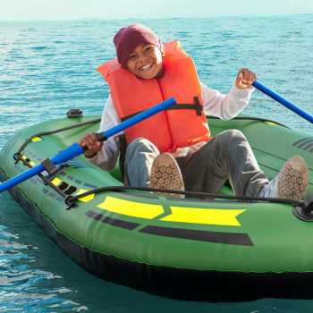 Gambar produk Mobydik Perahu Karet Mancing Inflatable Fishing Boat 2 Person - INU154