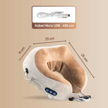 Gambar produk WTOTECH Bantal Pijat Leher Elektrik 3 Mode Neck Massager Pillow - UMP-021
